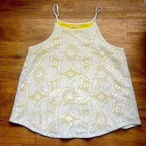 Anthropologie crochet summer top